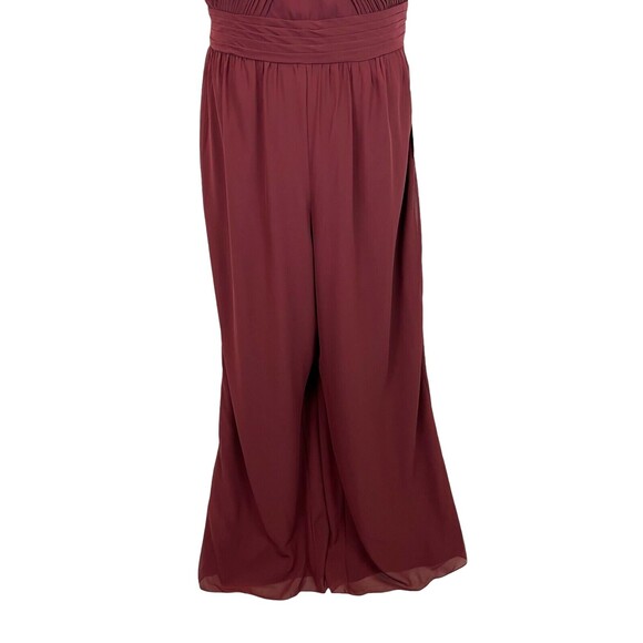 Stacees Halter Jumpsuit Chiffon Long/Floor-Length Wedding Party Dress  NWT  16 - Picture 11 of 15